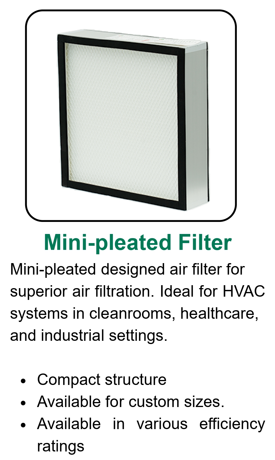 Mini-pleated Filter-Amorair Global